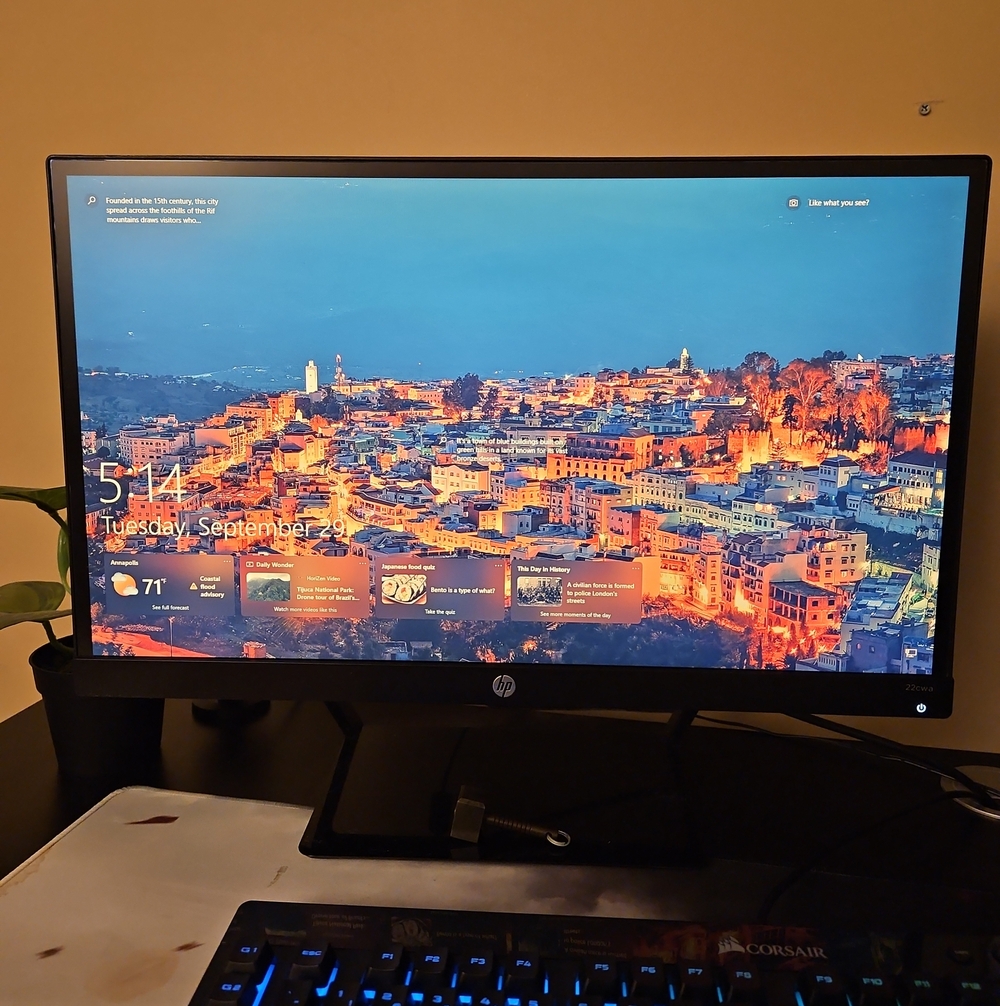 HP 22cwa 21.5" 1080p IPS LED Monitor HDMI VGA